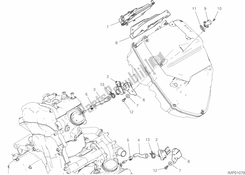All parts for the Engine Control Unit of the Ducati Multistrada 1260 Enduro Touring USA 2020